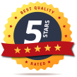 Systems & Cabling Solutions is given a 5 star rating ribbon